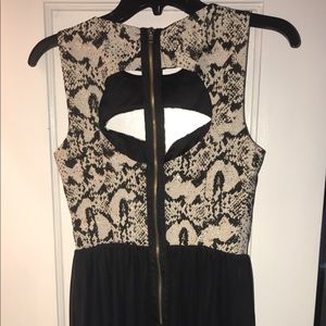 Black high-low dress
